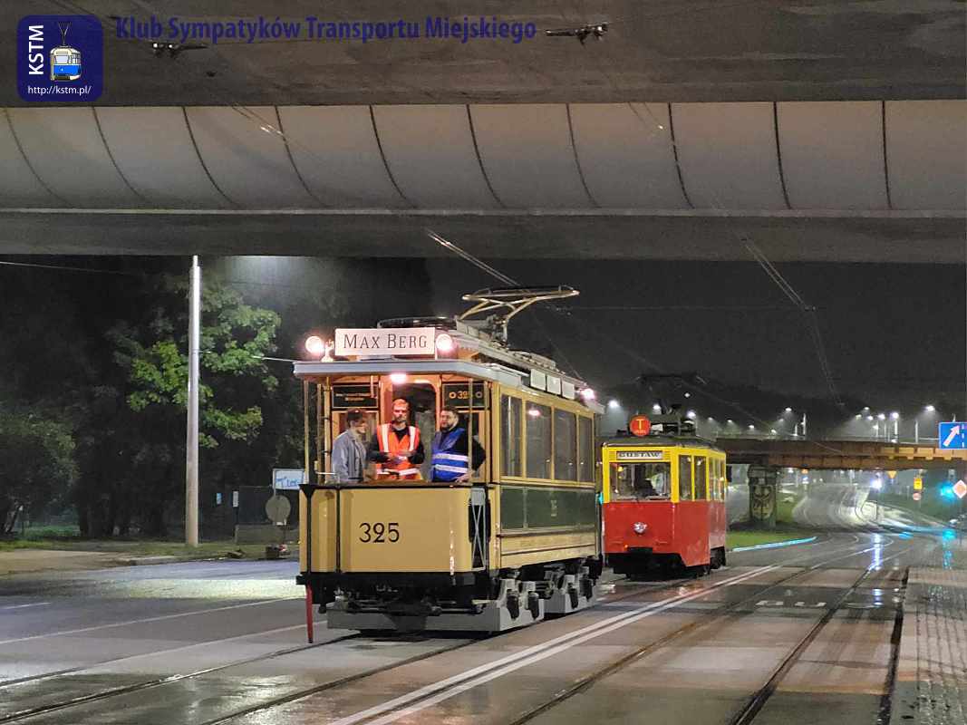 Nocne próby wagonu Maximum