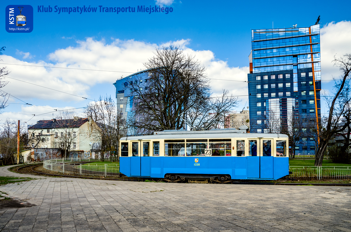 Impreza tramwajem Konstal N #1332