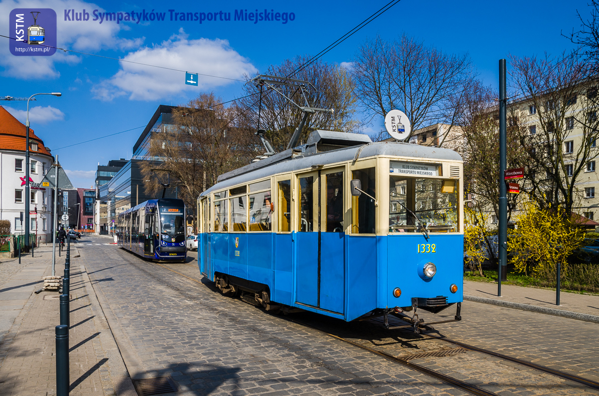 Impreza tramwajem Konstal N #1332